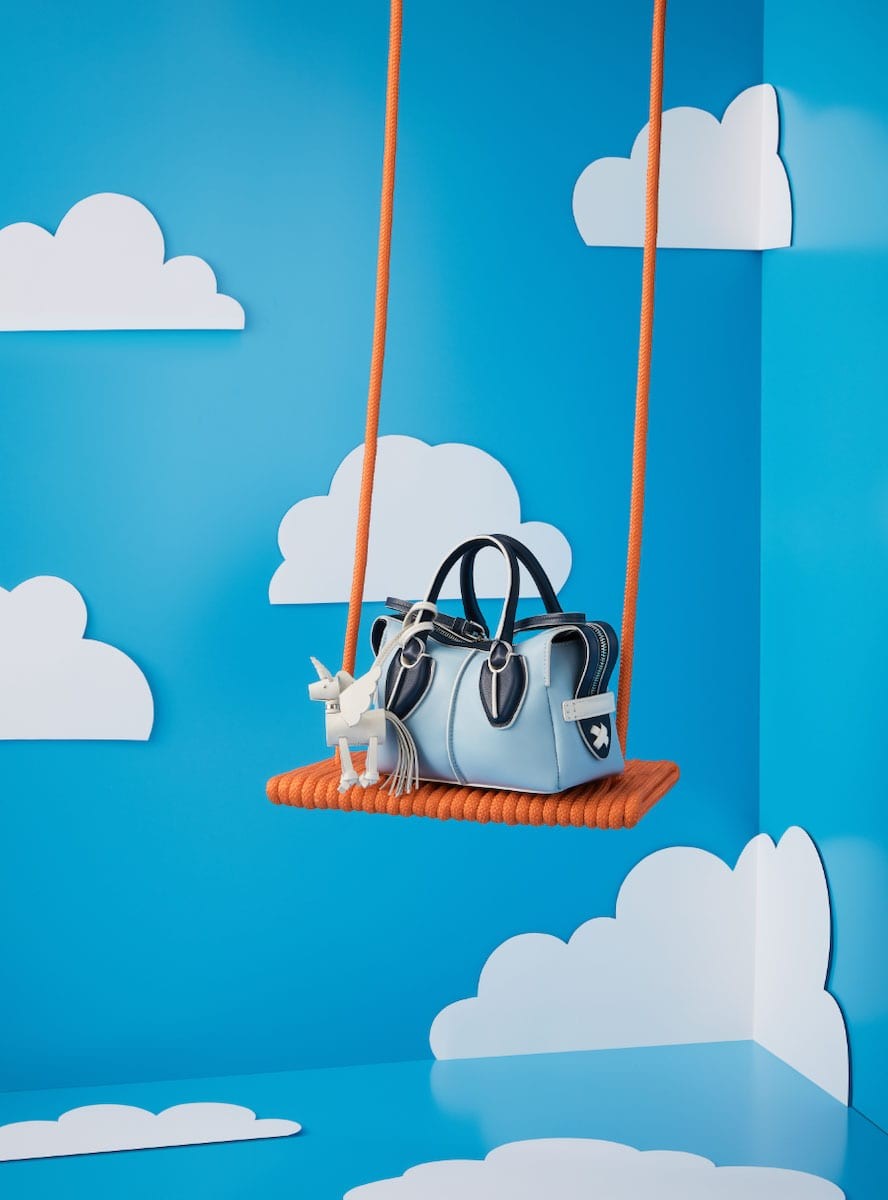 トッズ　リミテッドエディション　バッグ　Dスタイリング　ミスターバグス ユニコーン　スカイブルー - Slide:2