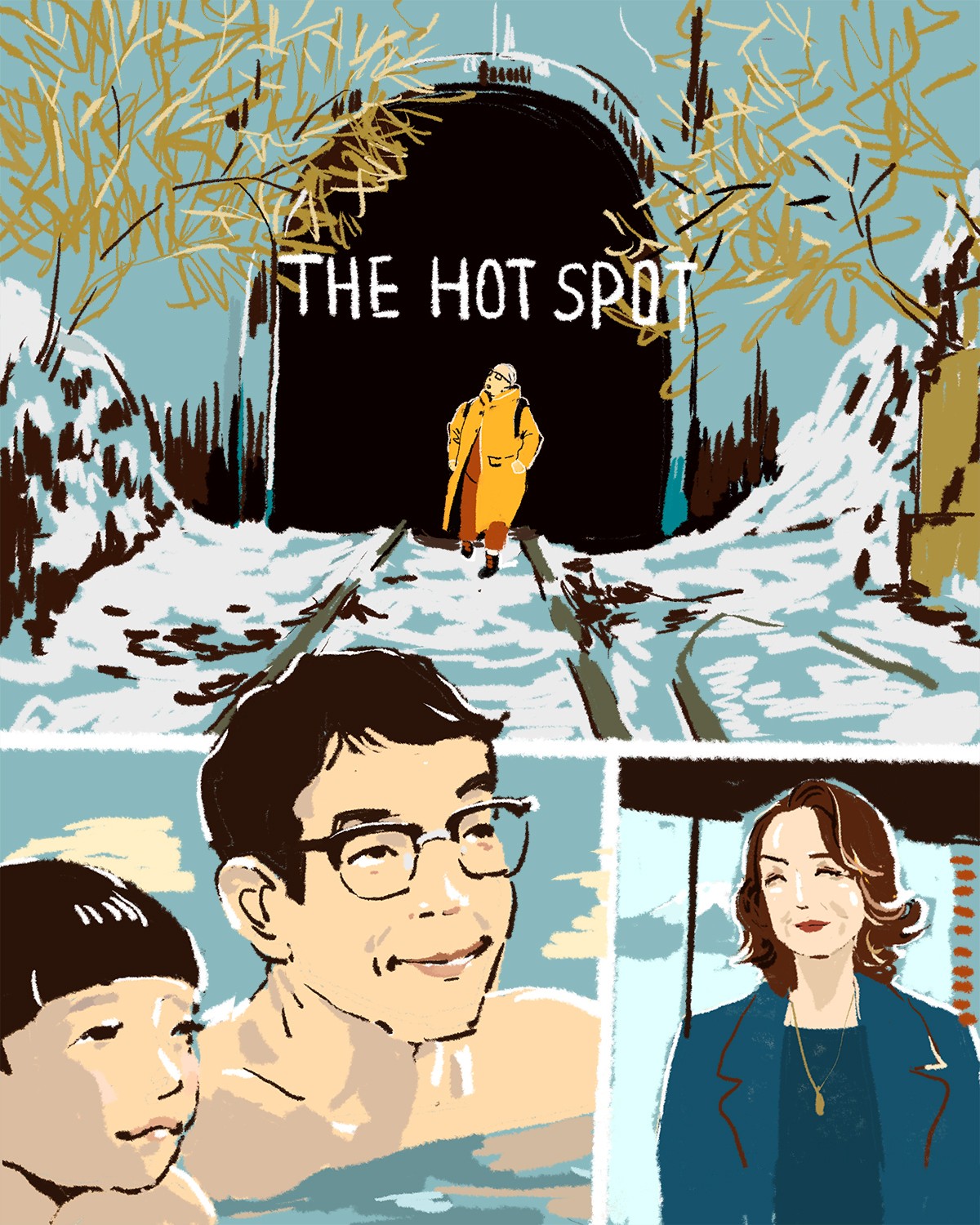 『ホットスポット』8話イメージイラスト／オカヤイヅミ（イラストでも全話振り返ります）