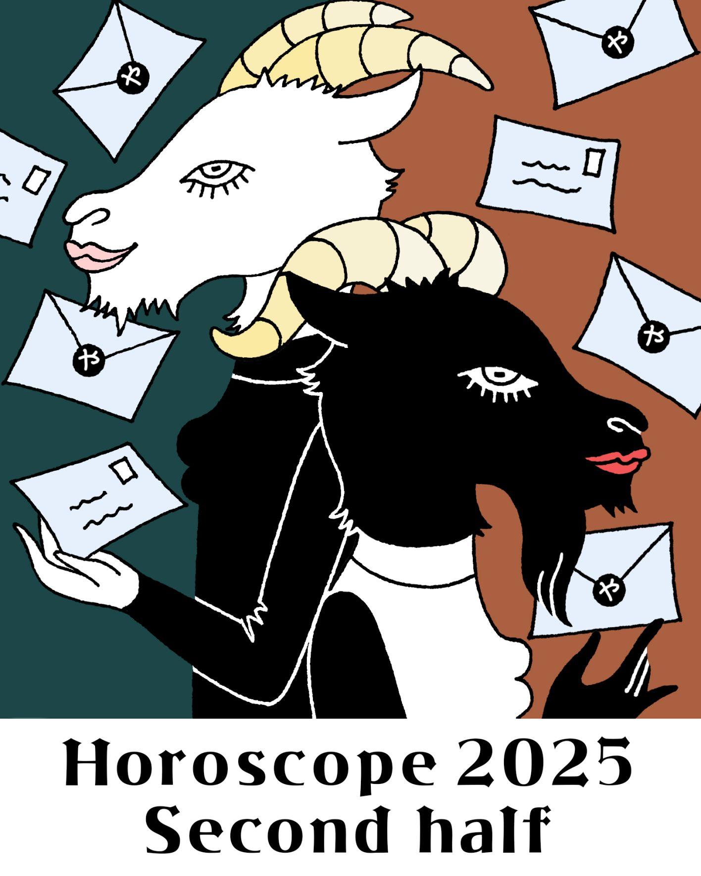 12星座別2025年下半期のお告げ 章月綾乃の「白ヤギさん、黒ヤギさんからの開運レター」